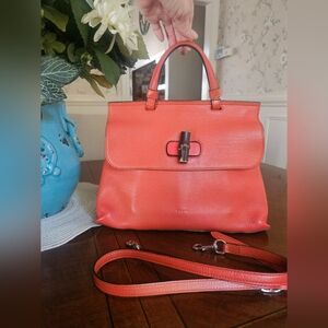 Gucci Bamboo Daily In Burnt Orange, EUC, COA